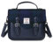 Islander® The Calton Satchel Damen-Umhängetasche mit Harris-Tweed, Größe S und M, schwarz/schottenmuster