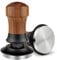 NOTSEK Tamper 54mm, Espresso Tamper mit Ripple Base, Walnuss Kaffee Tamper mit 304 Edelstahl Base, Kaffee Tamper 54mm für Siebträger 54mm Barista Zubehör