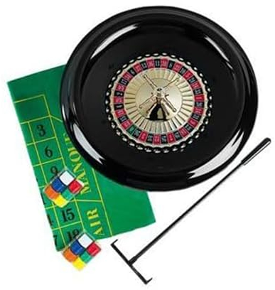NSSXSN 40 cm großes Russisches Roulette, 16 Zoll Kunststoff-Plattenspieler, Chips, Unterhaltungsausrüstung, geeignet für den Heimgebrauch