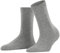 FALKE Women's Cosy Wool W So Viscose Cashmere Plain 1 Pair Socks, Grey Light Heather 3223, 5.5-8