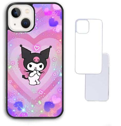 Purple pink Kuromi Villains My Hello Melody Y2K Aesthetic Personalised name custom iPhone SE 2020 6 7s 7 8 plus 11 X XS max XR 13 pro 12 mini Black Clear White Compatible Case Casing Hard Photo Image