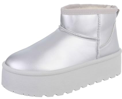 Ital Design Damenschuhe Stiefeletten Plateaustiefeletten