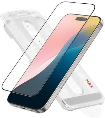 FLOLAB NanoArmour ONETIME MAX for iPhone 16 Pro Matte Screen Protector, Anti Glare, Anti-Rainbow, Tempered Glass,Infinity Edge, Edge Reinforced, Easy Install, Dust-Free, Smooth as Butter