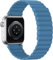 Tasikar Magnetic Straps Compatible with Apple Watch 49mm 46mm 45mm 44mm 42mm Soft Silicone Replacement Loop Wristband Compatible with iWatch Ultra SE Series10 9 8 7 6 5 4 3, Dark Blue-Grey