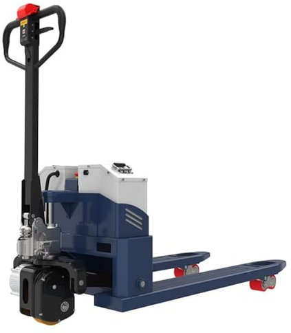Hand Pump Push Pallet Truck Electric Pallet Jack 6600Lbs Capacity Walkie Powered Pallet Jack Lithium Battery Pallet Truck for Narrow Space Pallet Truck(68.5cm)