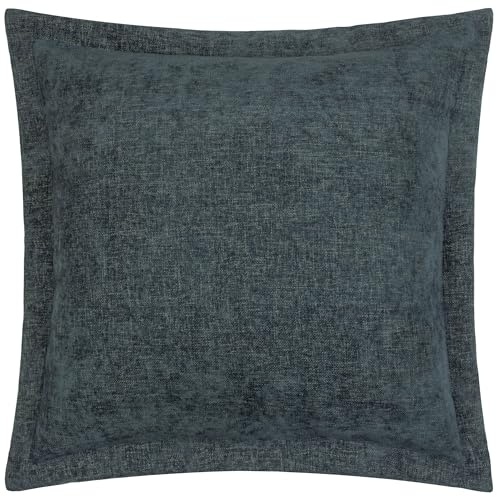 Yard Dune Chenille Cushion Cover (Slate, 50 x 50 cm) | Soft textured chenille with a subtle woven finish for cosy, contemporary interiors