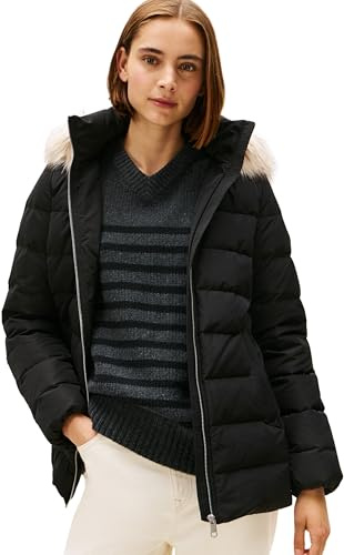 Tommy Hilfiger Mw Down Slim Jacket With Fur Ww0ww47542 Piumino Donna (Pacco da 1)