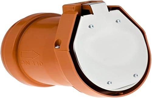 WYSKONT Válvula antirretorno DN 160, cierre antirretorno DN160, con tapa de acero inoxidable con goma de sellado, válvula antirretorno, tapa de tubo, válvula antirretorno, 160 mm (DN160)