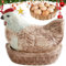 Dbvnnsy Porta di Uova di Gallina in Ceramica, Cesto di Uova Decorativo con Coperchio di Pollo Carino, conservazione delle Uova Non Slitta