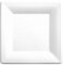 Genérico 100 unidades Platos cuadrados Reciclables - Sanjoma Chemical Solutions - Material Bagazo de caña de Azúcar - Color blanco/Kraft(Color cartón) (Blanco, 20x20cm)