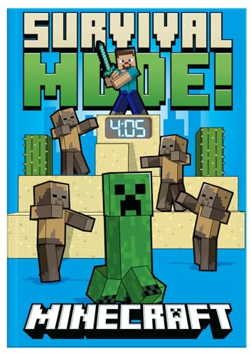 Kids Licensing - Notizbuch mit LED-Uhr von Minecraft