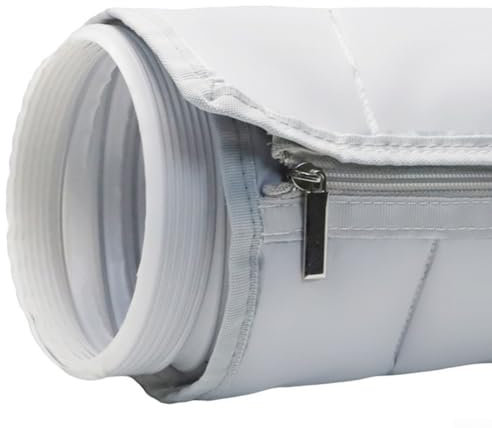 Copertura per tubo dell'aria condizionata, portatile, per tubi di scarico da 150 x 55 cm di diametro