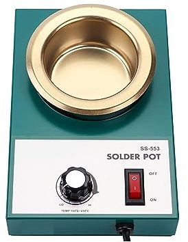 Solder Pot, 553H 250W Soldering Iron Lead Free Solder Pot Round Tin Stove Desoldering Melting Furnace Tinning Tool