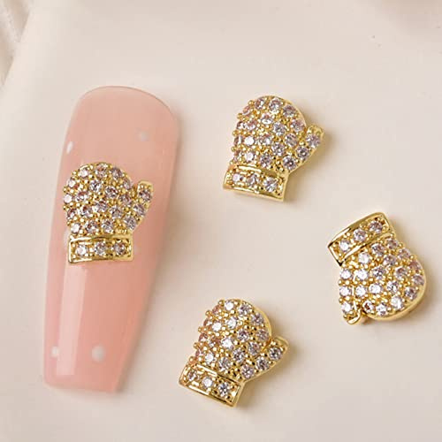 Nail Art Strass Santa Renna Pupazzo di Neve Decorazioni Metallo Borchie Gioielli di Natale Perla Chiodo E Strass