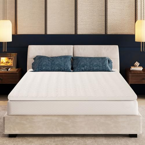 EGOHOME Matratzen Topper 160x200, 7cm Höhe Matratzentopper mit Komfortschaumkern für Boxspringbett Wohnwagen Schlafsofa Premium Komfort-Topper 3D-Netz Bezug Waschbar Oeko-TEX