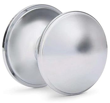 Designer Levers Ringed Centre Door Knob, Chrome Plated | Suitable for interior and exterior doors; 75mm; zinc construction; includes one centre doorknob. fixings for installation.