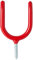 Merriway BH00902 Werkzeughaken kunststoffbeschichtet, Rot / Weiß, 5 Stück