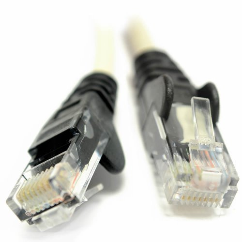kenable Network Cat5e CCA Crossover Cable RJ45 to RJ45 Grey 2m for PC to PC Connection Without Switch