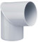 INEFA Curva del tubo, angolo per downpipe, 80 gradi Casetta da giardino in plastica, connettore, grondaia-accessori 85mm grigio