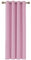 Deconovo Rideaux Occultants Isolant Thermique Anti Froid, 140x180 CM (Largeur x Hauteur), Rideaux pour Chambre Fille, Design Moderne à Oeillets, Rose, 1Pièces