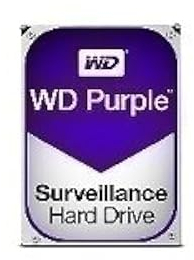 WD Disco rigido 10PURZ, 3,5, SATA 6Gb/s, 1TB, 64MB Cache, 24x7, ottimizzato per videosorveglianza
