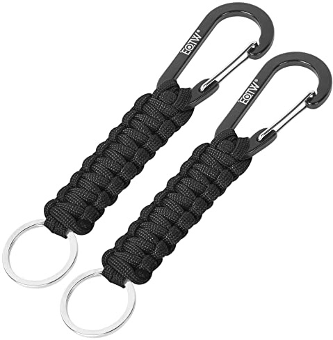 EOTW Paracord Keychain for Men Women Paracord Carabiner Backpack Keychain with Aluminum Clip for Camping Hiking Outdoor Gear