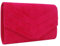 Best World 4 Yu Wocharm Womens V Shape Suede Clutch Evening Prom Purse Bridal Shoulder Handbags(Hot Pink)