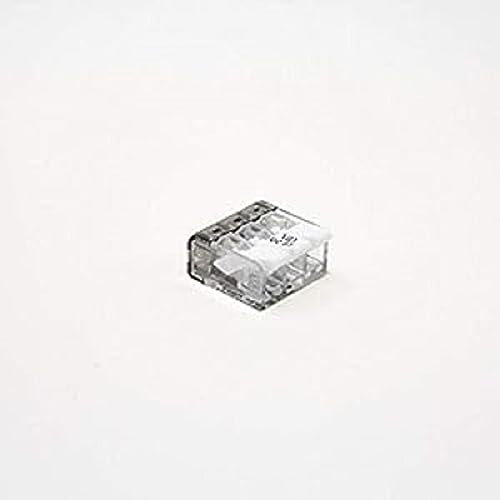 Electraline 80612 Borne de connexion 3 fils 0.2 à 4 mm² à levier de commande, 5 pièces, Uc 3 entrées