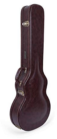 Crossrock Custodia rigida in legno per chitarre elettriche Les Paul, marrone (CRW600LBR)