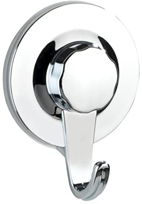 WENKO Ultra-Loc Wandhaken Valenza Chrom, Handtuch-Haken, Kleiderhaken, befestigen ohne bohren Colgador 8.5 x 2.5 x 6.2 cm