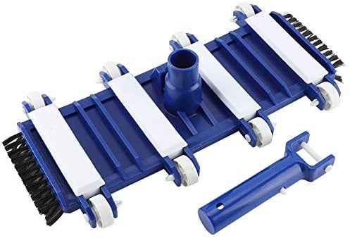 Cabezal de succión de SPA y Piscina Flexible con cepillos Laterales Cabezal de aspiradora de Piscina con Ruedas Profesional, Ideal para propietarios de Piscinas y
