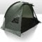 Bivvy-Zelt oder Strandmuschel zum Karpfenangeln, für 1 Person, mit Heringen und abnehmbarer Bodenplane, Grün