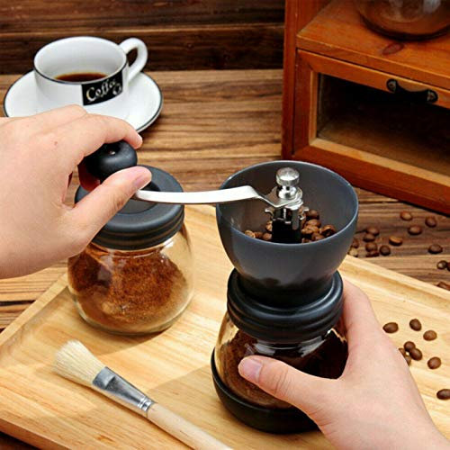 SHAFAH®-Manual Coffee Bean Grinder Adjustable Coarseness Ceramic Handheld Mill Maker