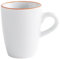 KAHLA 574732A69970C Pronto Line Espresso-Obertasse hoch 0,10 l Line sunset orange | Espressotasse mit oranger Linie aus Porzellan