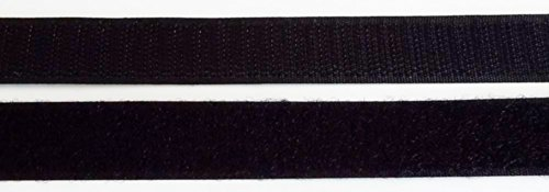 1 m Klettband Haken- und Flauschband 50 mm schwarz zum Nähen