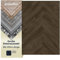 Primaflor PVC Bodenbelag Meterware TURVO - Eiche Dunkel Fischgrätenmuster, 2,00m x 1,00m, Vinyl-Boden in Holzoptik für Küche, Wohn- und Badezimmer, Hochwertige Auslegware, Anti-Rutsch Oberfläche