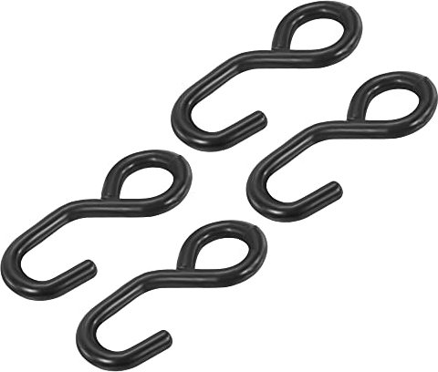 sourcing map Ratchet Strap S Hook 9mm Load 3306 Lbs for 1.2 Tie Down Strap Webbing Car Truck Trailer Pack of 4