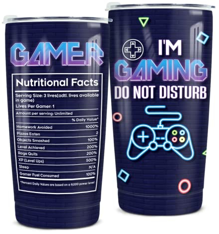 winorax Gaming Cup I'm Gaming Do Not Disturb Gamer Tumbler 20oz Stainless Steel Coffee Travel Mug With Lid Game Gift For Men Teen Boys Girls Son Husband Boyfriend Dad Birthday Christmas Presents
