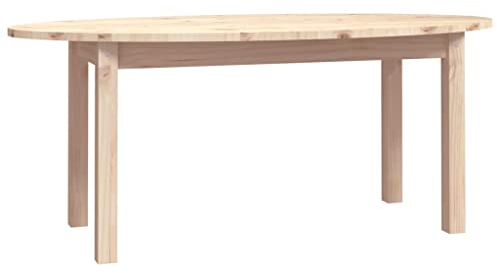 vidaXL Couchtisch Beistelltisch Wohnzimmertisch Sofatisch Teetisch Kaffeetisch Tisch Wohnzimmer Holztisch 110x55x45cm Massivholz Kiefer