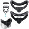 Amacoam Cubierta Facial de VR Compatible con Oculus Meta Quest 2 Interfaz Facial para Oculus/Meta Quest 2 Accesorios con 2 Reemplazos de Almohadilla Facial, Protector Lente Espaciador de Gafas