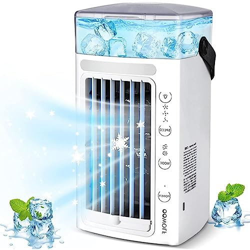 Alacritua Climatiseur Mobile Portable, Ultra Silencieux Climatisation sans Unite Exterieure, Utilisez Uniquement De l'eau Propre Mini Climatiseur - pour La Maison Voyage Bureau Chambre