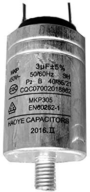 1 pièces 100% Nouveau condensateur de boîtier en Aluminium de pièces de Lave-Vaisselle MKP-3UF 450VAC