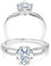 Molioaki Verlobungsring Damen 925 Sterling Silber Eheringe Ringe Frauen Diamantring 1ct Brillantschliff 5A Zirkonia ring mit Geschenkbox Verlobung Hochzeit Geschenk-60