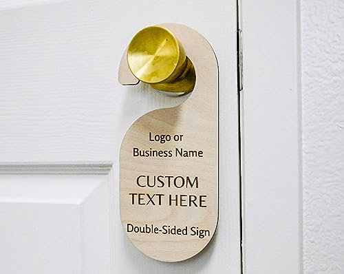 Panneau Suspendu Personnalisé Pour Bouton De Porte Double Face, Panneau En Bois Pour Bureau Et Chambre à Coucher, Ne Pas Déranger, Veuillez Frapper, étiquette De Suspension Pour Bouton De Porte