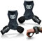 Titan Armour® Cinghie multipresa, ganci e guanti, resistenti, per sollevamento pesi, per esercizi di trazione e spinta, per sollevamento pesi e ginnastica, per uomini e donne