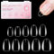 LLBA Soft Gel Nail Tips - 360Pcs Soft Gel Nail Extension Tips, 10 Sizes Clear Full Cover Fake Nails for Nail Extension, Long-Lasting Salon Quality, Natural Look & Comfortable Wear (Round, Short)