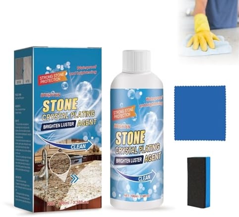 Detergente per Macchie di Olio per Marmo da Cucina,Stone Stain Remover Cleaner,Marble Cleaner And Polish,Lucidanti per Agenti di Placcatura in Cristallo di Pietra,per Marmo,Granito,Piastrelle,100 ML