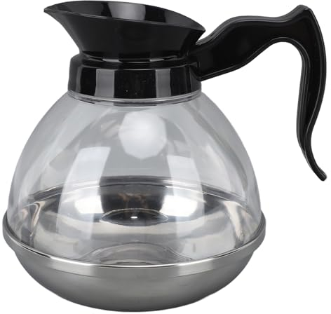 HOHXFYP Jarra de Repuesto de 1,2 Cuartos para Cafetera, Jarra de Café Universal Compatible con Máquinas de Café y Estufas, Repuesto de Cafetera con Boquilla Ajustada, 6,2 X 6,8 Pulgadas