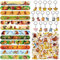 78 Pièces de Cadeaux d'Anniversaire du Roi Lion, Le Roi Lion Party Set de Cadeaux, 12 Bracelets à Déclic, 16 Porte-clés, 50 Autocollants, Jungle Safari Party Accessories, pour Enfants Garçons Filles