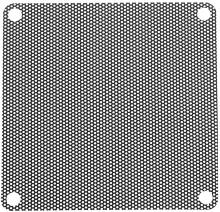 sourcing map 10PCS PC Dust Filter, 80mmx80mm PVC Computer Case Cooler Dustproof Mesh Cover Fan Grills for Computer Chassis Speaker, Black
